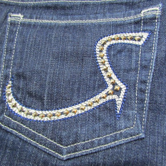 Rock & Republic Embellished Pocket Kasandra Jeans Dark Wash Boot Cut - Picture 5 of 9